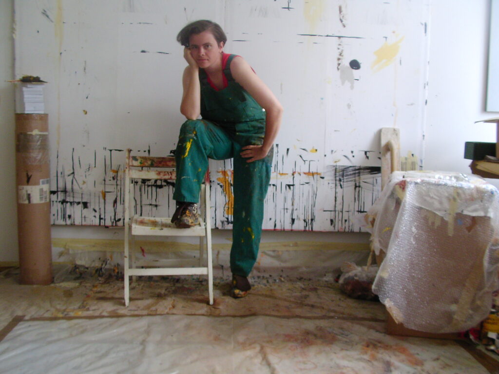 (c) Alex Bodea, Photo portrait in her workspace, Courtesy of the artist